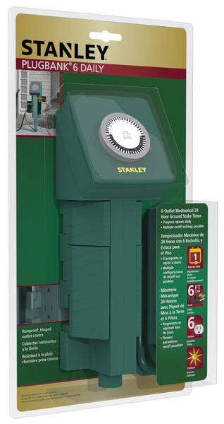 Stanley Outdoor Plug with Remote Control Green