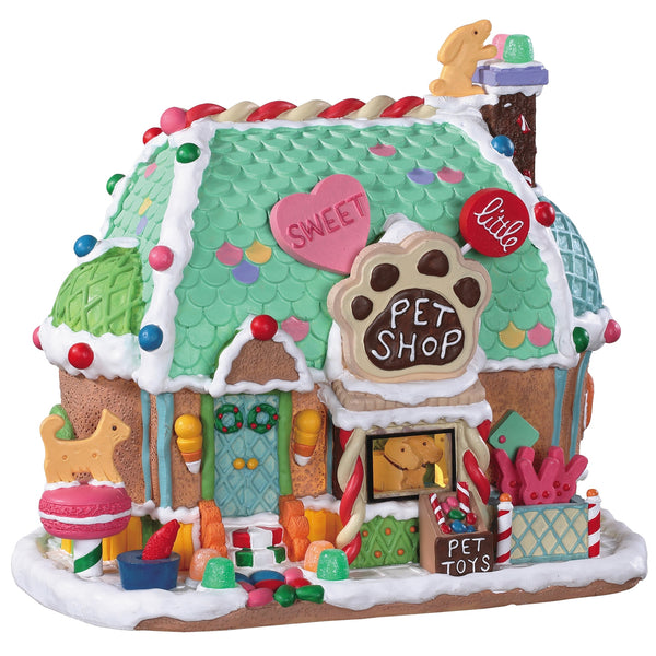 Lemax Sugar N Spice Lighted Building: Sweet Little Pet Shop #95528