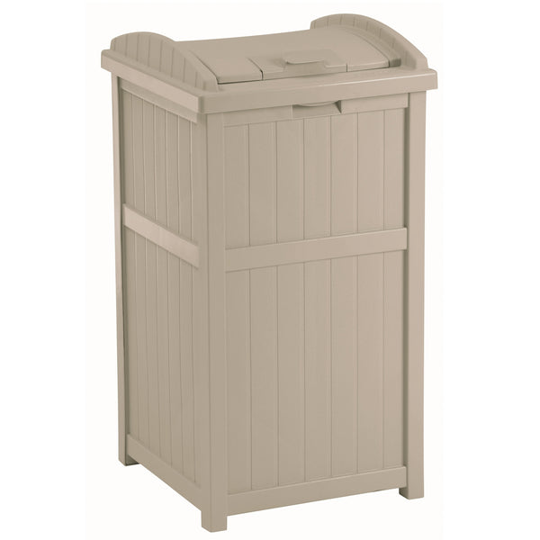 Suncast 30-gallon Durable Hideaway Trash Waste Bin Container For