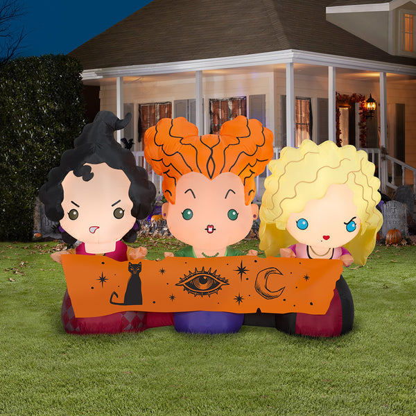 Disney Hocus Pocus Sanderson Sisters shops Halloween Inflatable 5ft