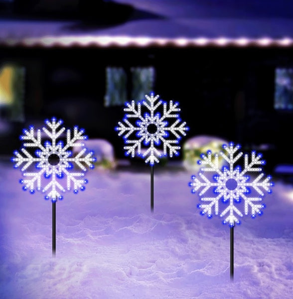 LED Snowflake Decoration | Pathway Lights | Winter Decor – American Sale