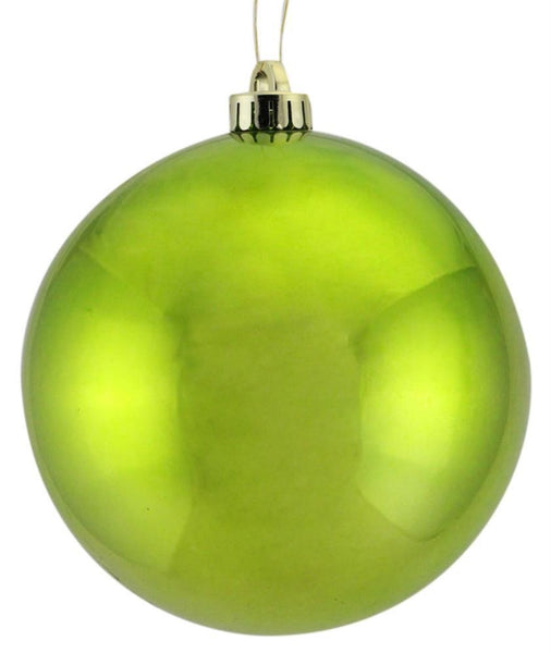 200MM Shiny Lime Green Ball Ornament