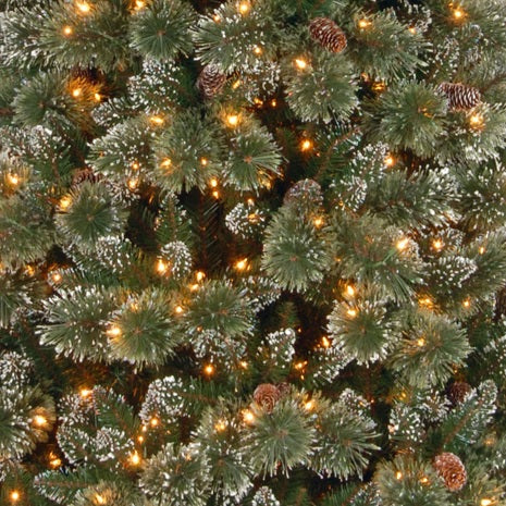 7.5' Crystal Elegance Pine PowerConnect™ Pre-Lit Artificial Christmas Tree