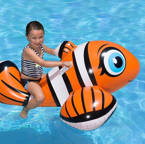 Poolmasters Inflatable Clown Fish Rider Pool Float