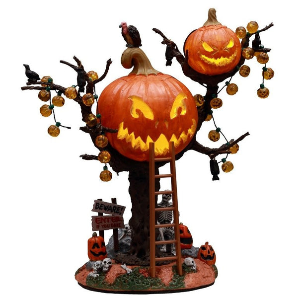 Spooky Town Pumpkin Tree House #14856 | Lemax Halloween – American Sale