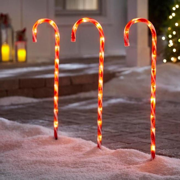 Candy Cane Pathway Stake 