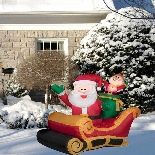 3.5' Airblown® Inflatable Santa and Sleigh by Gemmy